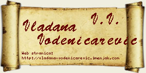 Vladana Vodeničarević vizit kartica
